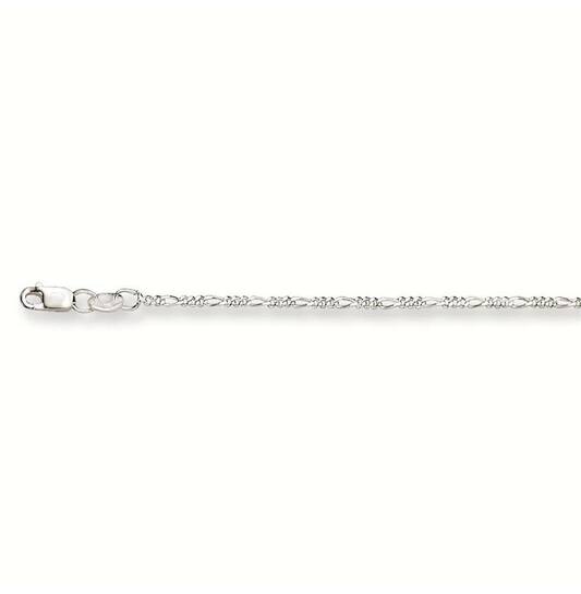  Länge Ketten - Figaro - 1.5mm - 42cm - Silber - 2.2gr