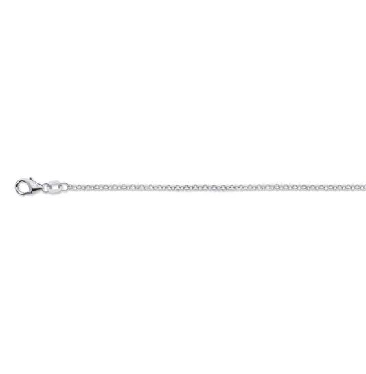  - Jasseron - 2mm - 50cm - Silber - 5.9gr