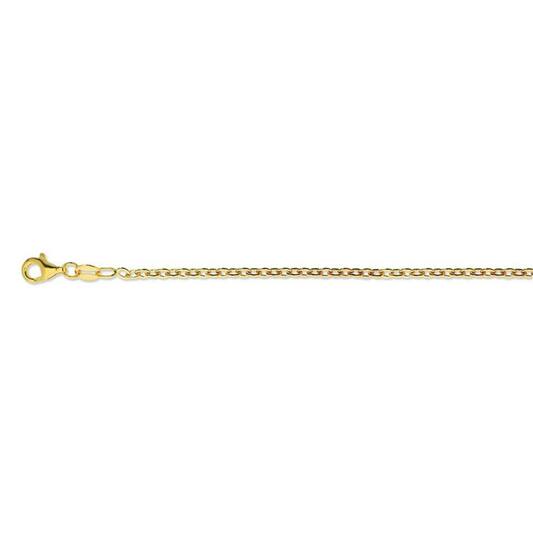  Länge Ketten - Anker - 2.3mm - 90cm - Vergoldet - 8.7gr