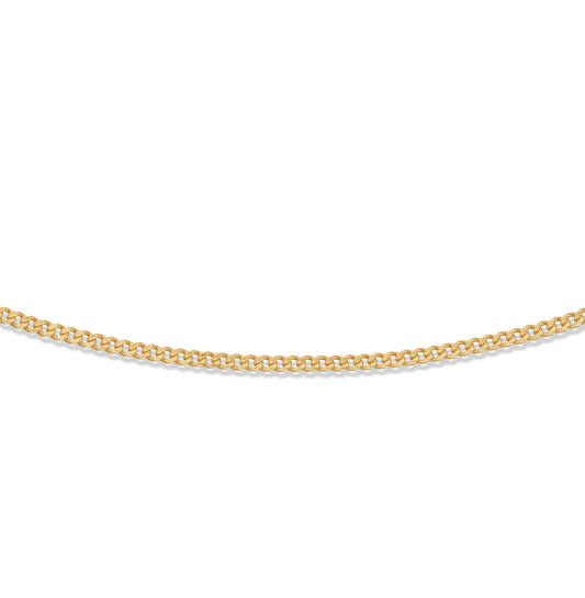  Link necklace - Gourmet - 1.5mm - 45cm - Goldplated
