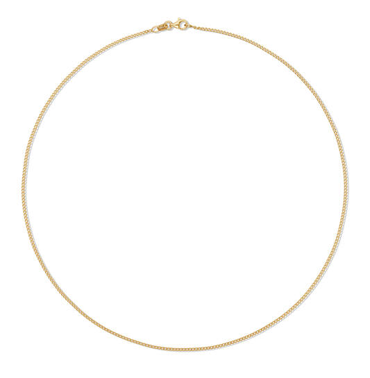  Link necklace - Gourmet - 1.7mm - 50cm - Goldplated