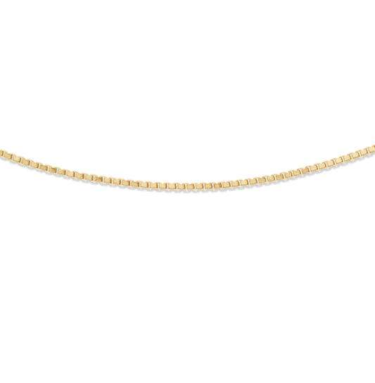  Gliederkette - Venezianisch - 1mm - 38cm - Vergoldet