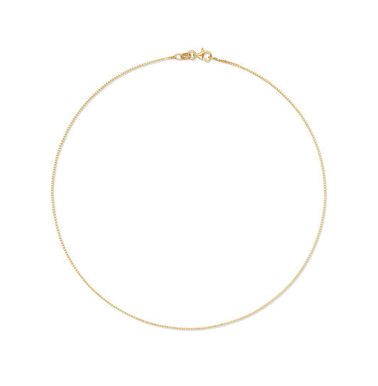  Gliederkette - Venezianisch - 1mm - 42cm - Vergoldet