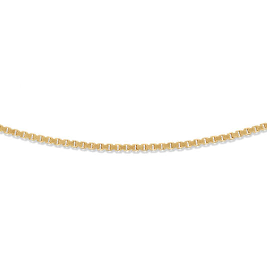  Schakelketting - Venetiaan - 1.1mm - 50cm - Zilver verguld