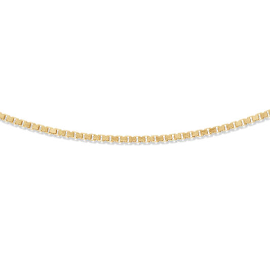  Schakelketting - Venetiaan - 1.5mm - 42cm - Zilver verguld