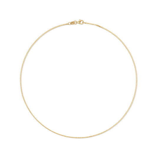  Link necklace - Venetian - 1.7mm - 42cm - Goldplated