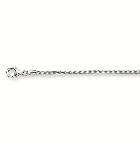  Long necklaces - Snake - Silver - 42cm