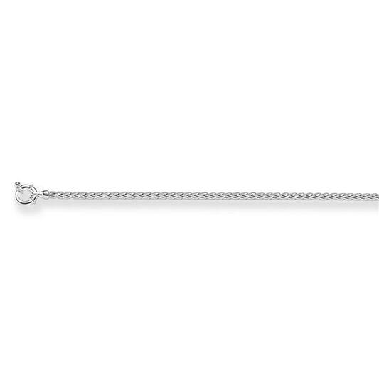  Gliederketten - Palmier, Fuchsschwanz - Silber - 45cm