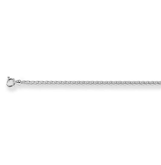  Gliederketten - Palmier, Fuchsschwanz - Silber - 45cm