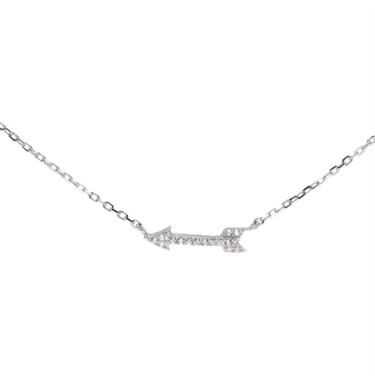  Collier - Pijl - Anker - Zilver - 45cm