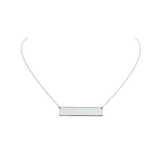  Ketten mit Anhänger - Graveerplaat - Anker - Silber - 45cm