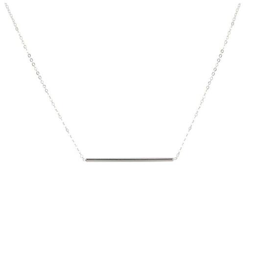  Collier - Staaf - Anker - Zilver - 43cm