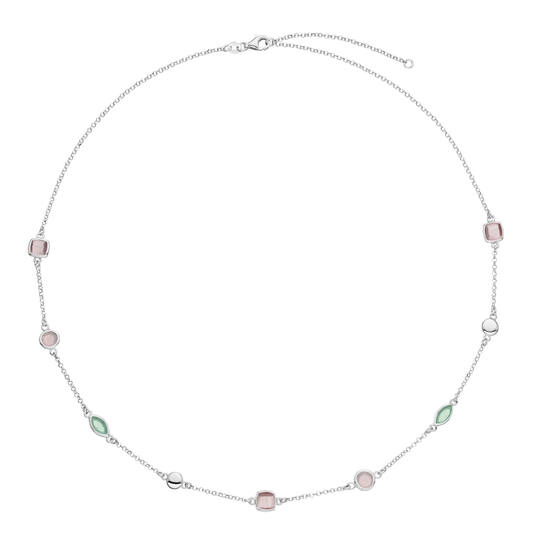  Collier - Fantasie - Jasseron - Zilver - 55cm Colors from Nature - 