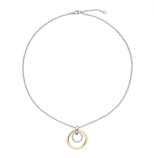  Necklaces with pendant - Round - Anchor - Silver - 45cm
