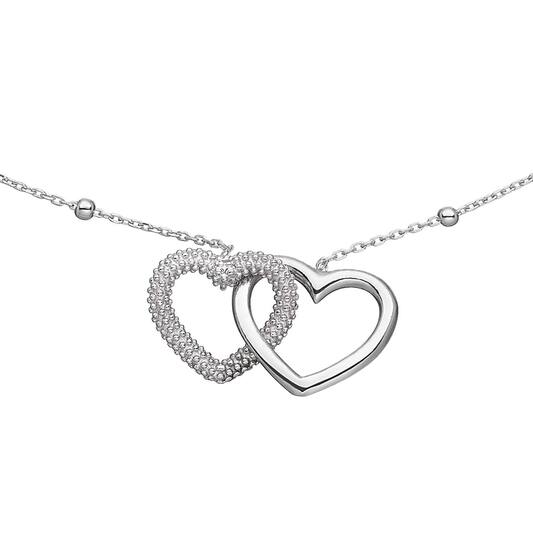  Collier - Cœur - Ancre - Argent - 45cm