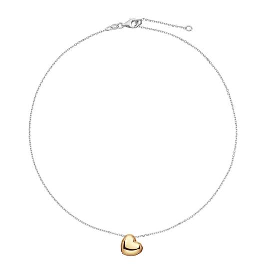  Collier - Cœur - Ancre - Argent - 45cm