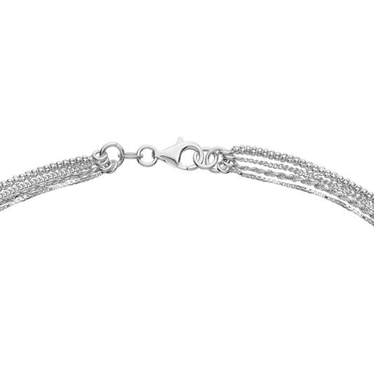  Collier - Koord - Zilver - 45cm
