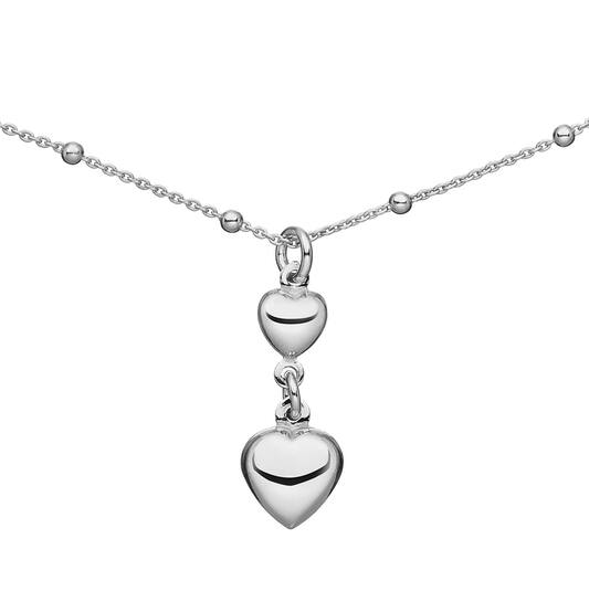  Collier - Cœur - Ancre - Argent - 45cm
