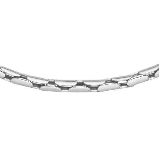  Colliers maillons - Palmier, queue de renard - Argent - 45cm
