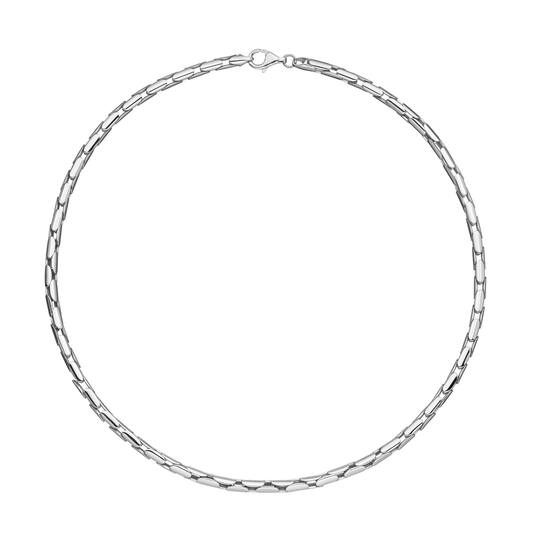  Gliederketten - Palmier, Fuchsschwanz - Silber - 45cm