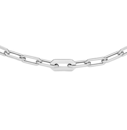  Link necklaces - Anchor - Silver - 45cm
