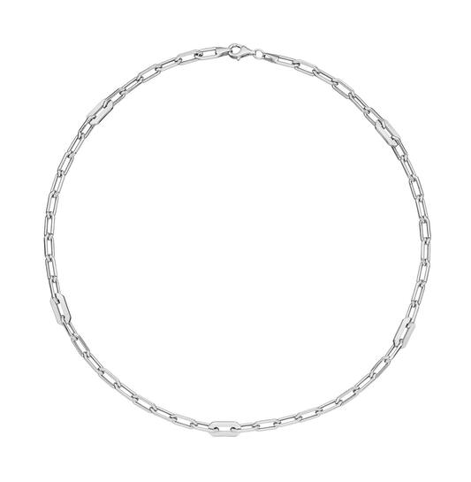  Link necklaces - Anchor - Silver - 45cm