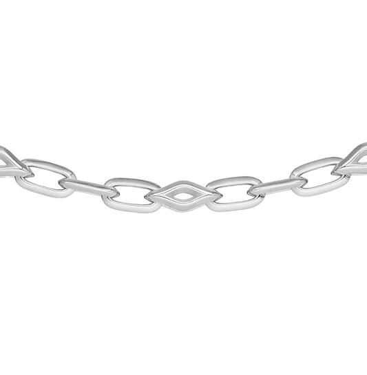  Colliers maillons - Ancre - Argent - 45cm