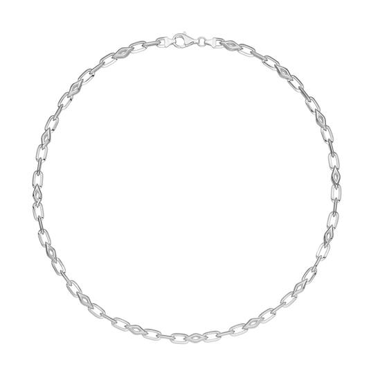  Gliederketten - Anker - Silber - 45cm