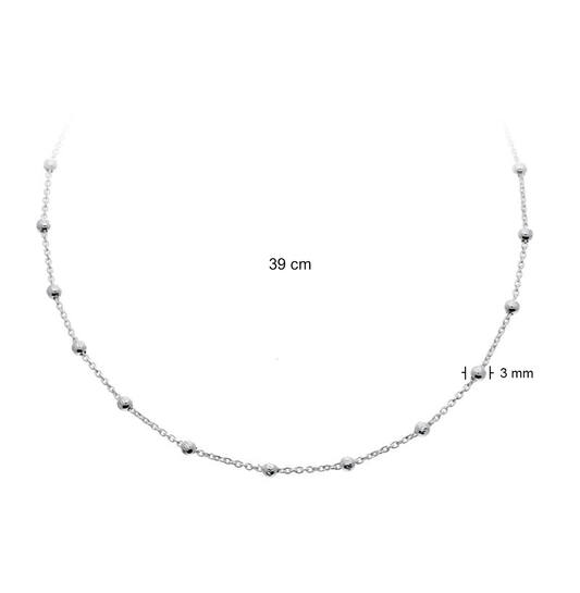  Gliederketten - Anker - Silber - 38cm