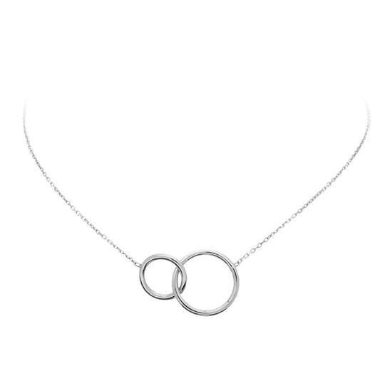  Ketten mit Anhänger - Kreis - Anker - Silber - 45cm