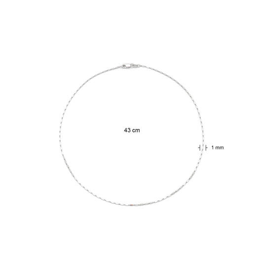  Schakelcollier - Zilver - 45cm