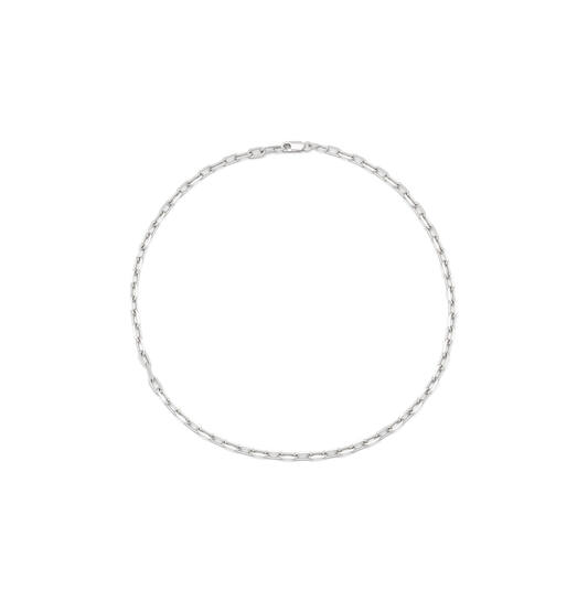 Gliederketten - Büroklammer - Silber - 45cm