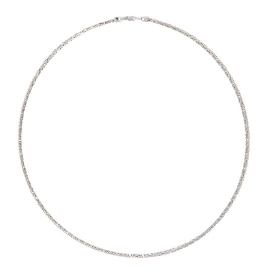  Colliers maillons - Chaine de roi - Argent - 45cm