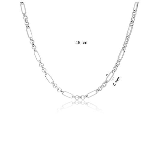  Collier - Jasseron - Zilver - 45cm