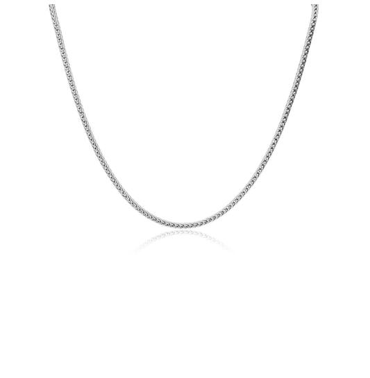  Collier - Palmier, queue de renard - Argent - 45cm