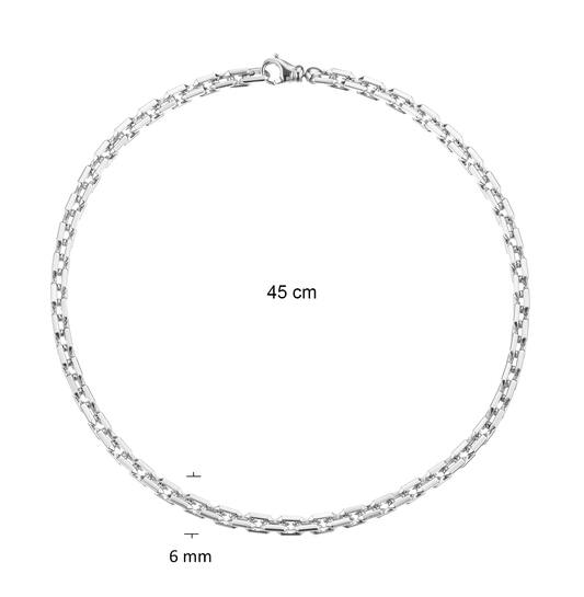  Colliers maillons - Argent - 45cm