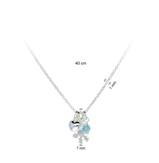  Collier - Ancre - Argent - 40cm