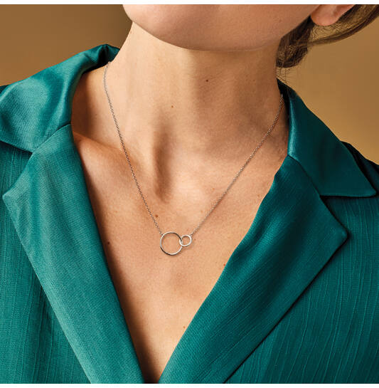  Colliers à pendentif - Argent - 45cm