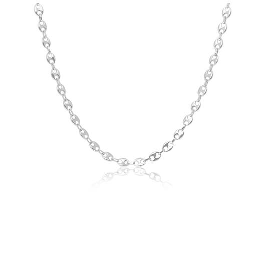  Gliederketten - Anker - Silber - 50cm
