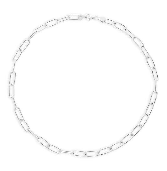  Gliederketten - Büroklammer - Silber - 45cm