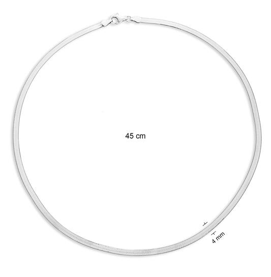  Collier - Gourmet - Zilver - 45cm
