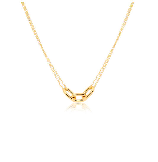  Collier - Paperclip - Zilver - 45cm