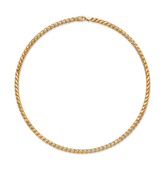  Colliers maillons - Maillon fantaisie - Argent - 50cm