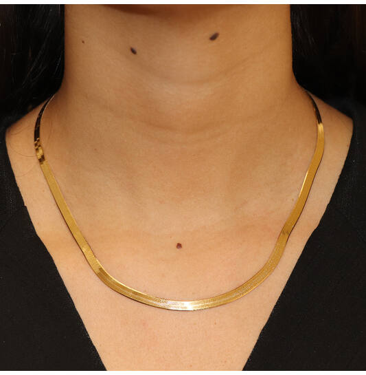  Schakelcollier - Gourmet - Zilver verguld - 45cm