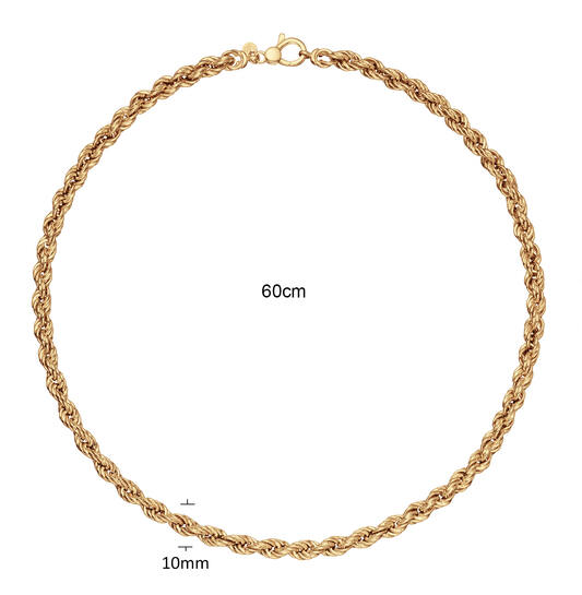  Gliederketten - Band - Vergoldet - 60cm