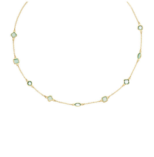 Collier - Fantasie - Jasseron - Argent doré - 55cm Colors from Nature - 