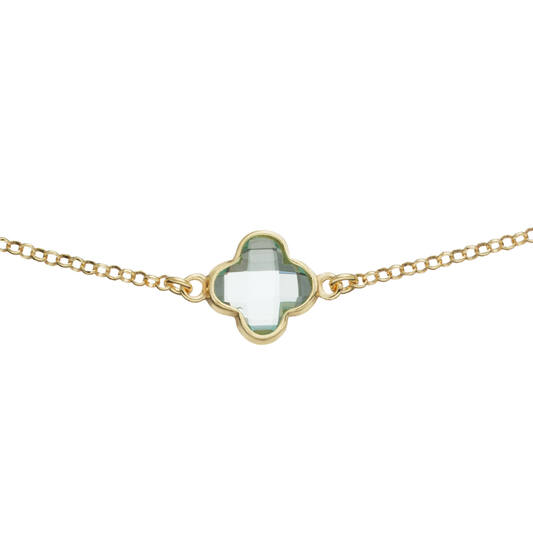  Kette - Blume - Jasseron - Vergoldet - 55cm Colors from Nature - 