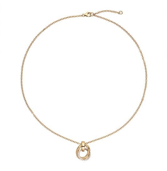  Necklace - Round - Anchor - Goldplated - 45cm Chunky Chic - 