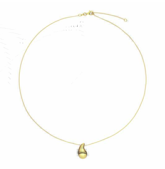  Necklaces with pendant - Drop - Gourmet - Goldplated - 60cm