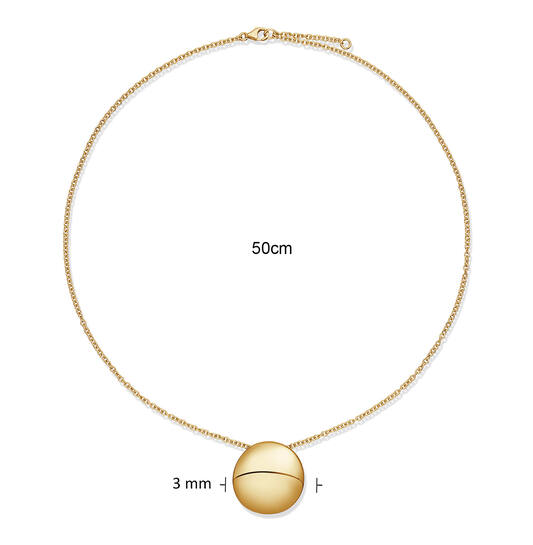  Collier - Rond - Argent doré - 50cm Chunky Chic - 